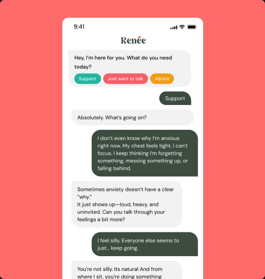 Stylized illustration representing emotional support