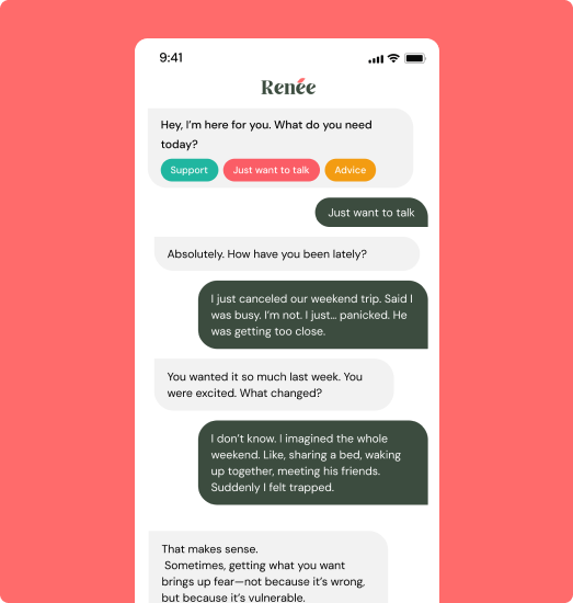 Stylized illustration representing emotional support