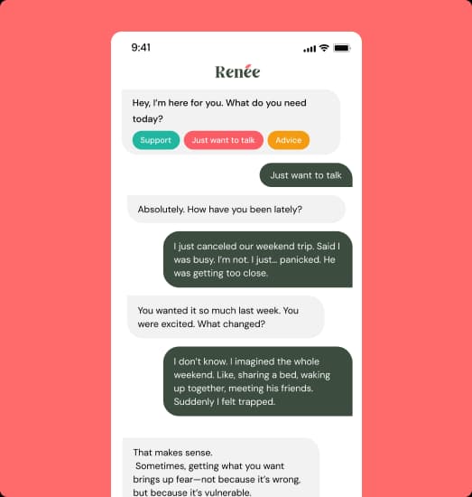 Stylized illustration representing emotional support