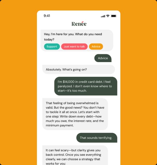 Stylized illustration representing emotional support