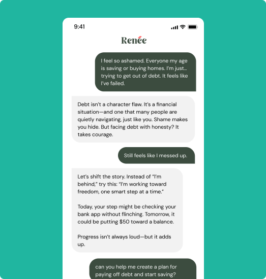 Stylized illustration representing emotional support