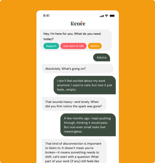 Stylized illustration representing emotional support