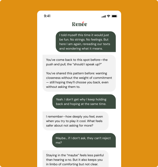 Stylized illustration representing emotional support