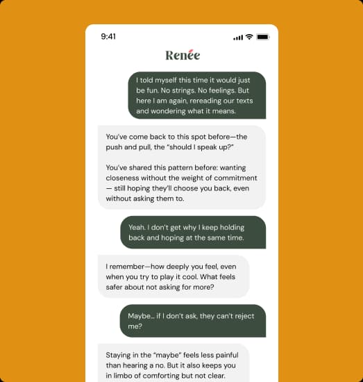 Stylized illustration representing emotional support