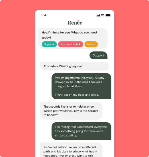 Stylized illustration representing emotional support