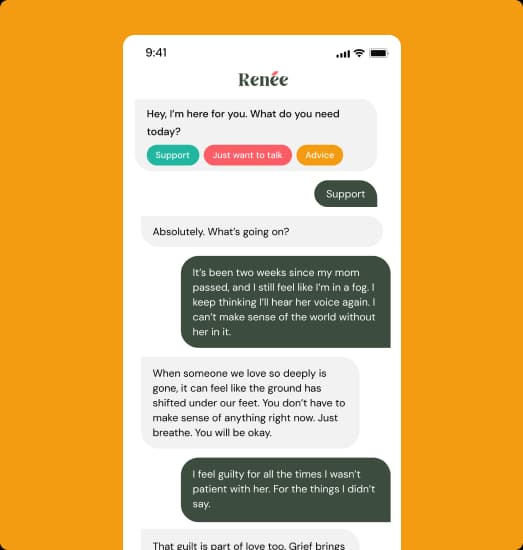 Stylized illustration representing emotional support