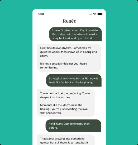 Stylized illustration representing emotional support