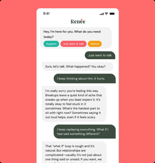 Stylized illustration representing emotional support and journaling