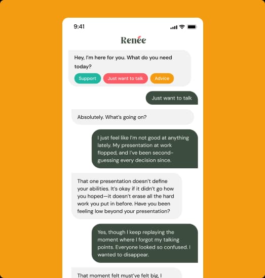 Stylized illustration representing emotional support