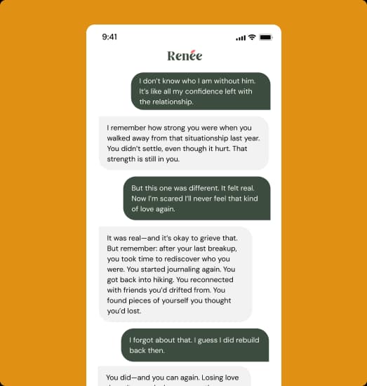 Stylized illustration representing emotional support