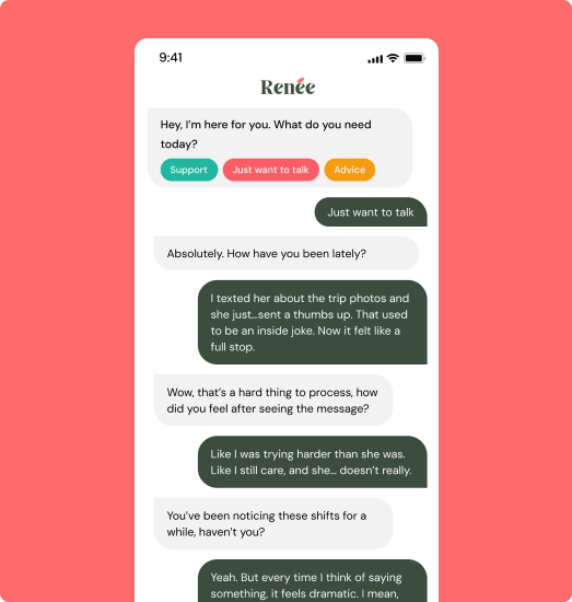 Stylized illustration representing emotional support