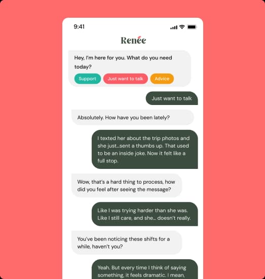 Stylized illustration representing emotional support