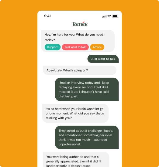 Stylized illustration representing emotional support