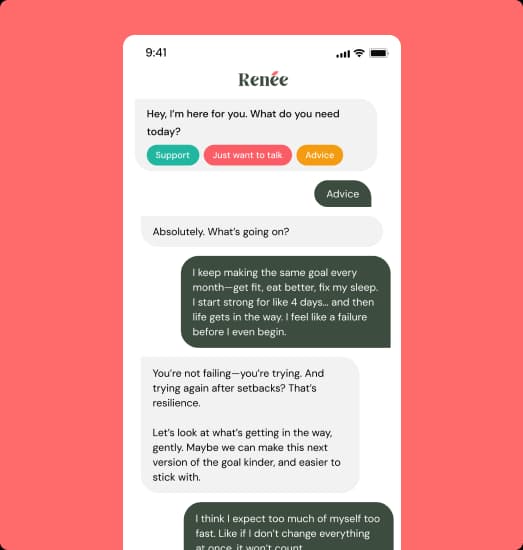 Stylized illustration representing emotional support