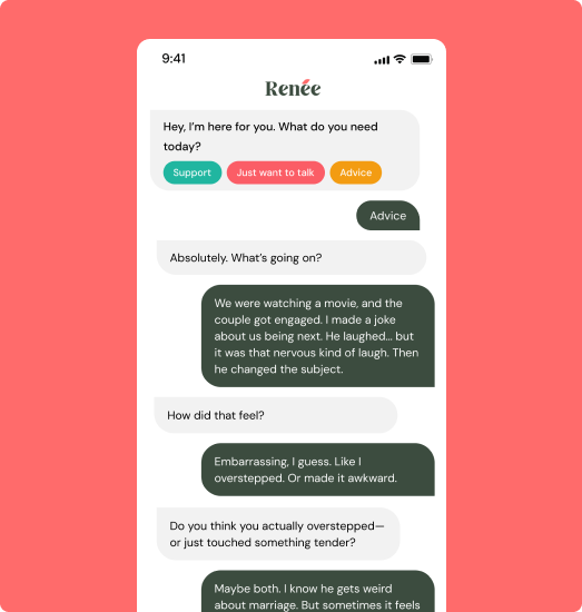 Stylized illustration representing emotional support