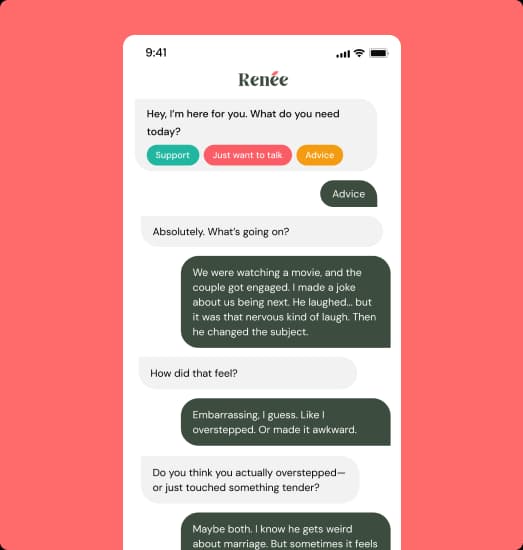 Stylized illustration representing emotional support