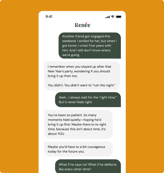 Stylized illustration representing emotional support